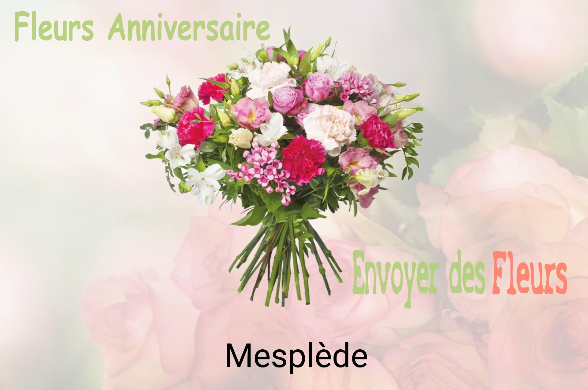 Bouquet de fleurs d’anniversaire livré à Mesplède